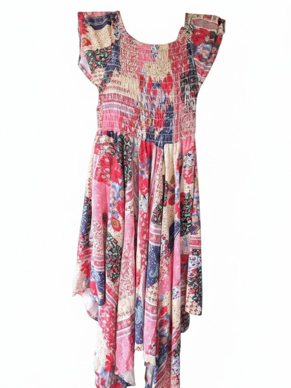 Bohemian Patchwork Dress - Picture 2 of 4